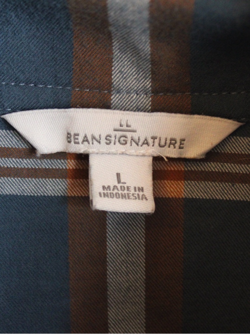 L.L. Bean “Signature” Plaid Pullover Tunic in Teal, Rust, and Cream - Picture 3 of 7